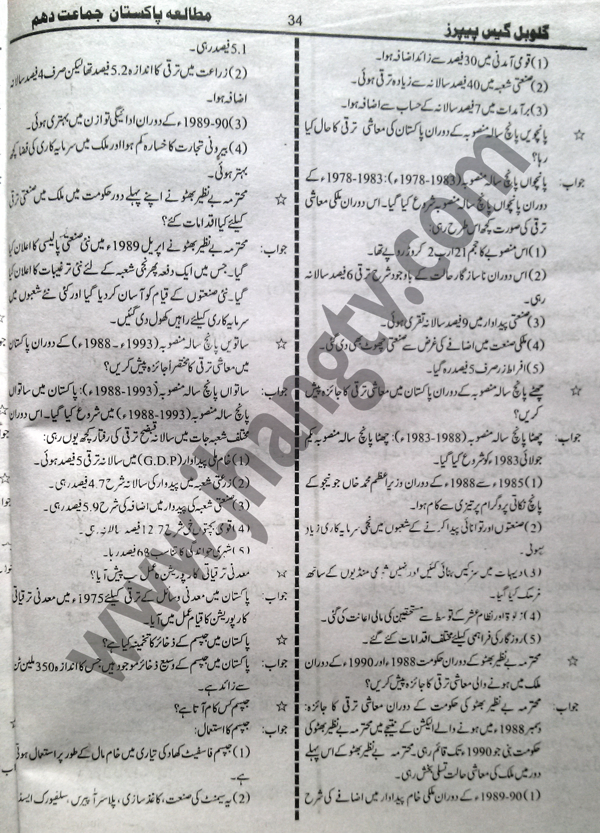 10th Class Guess Papers 2015 Pak Studies (19)