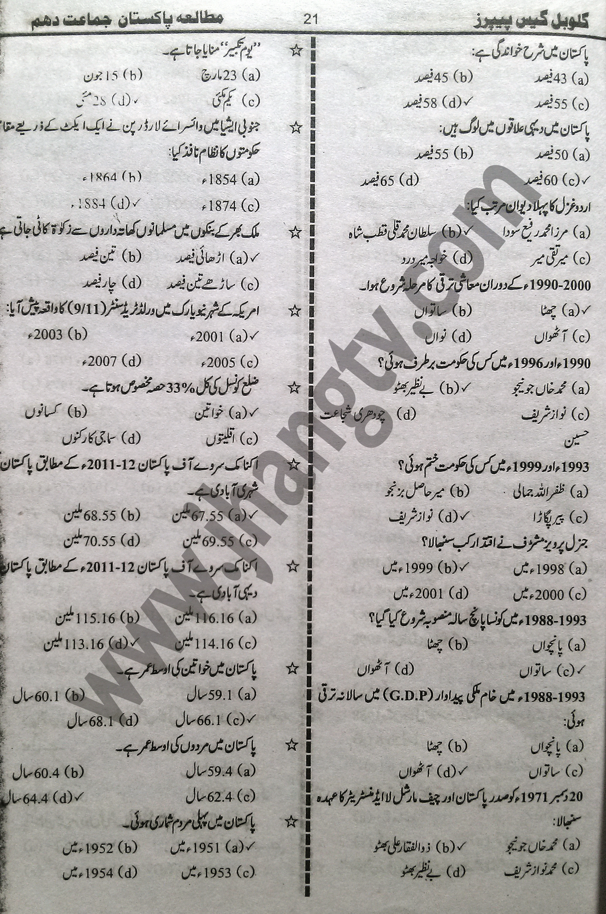 10th Class Guess Papers 2015 Pak Studies (6)