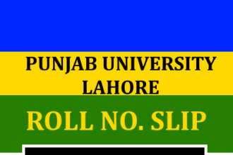 Download Roll Number Slip - Punjab University
