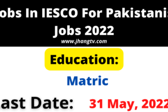 Jobs In IESCO For Pakistanis Jobs 2022
