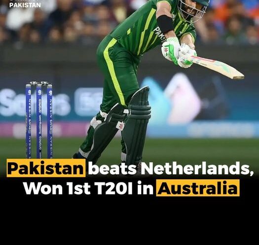 Pakistan Beats Netherlands, Won 1st T20I in Australia