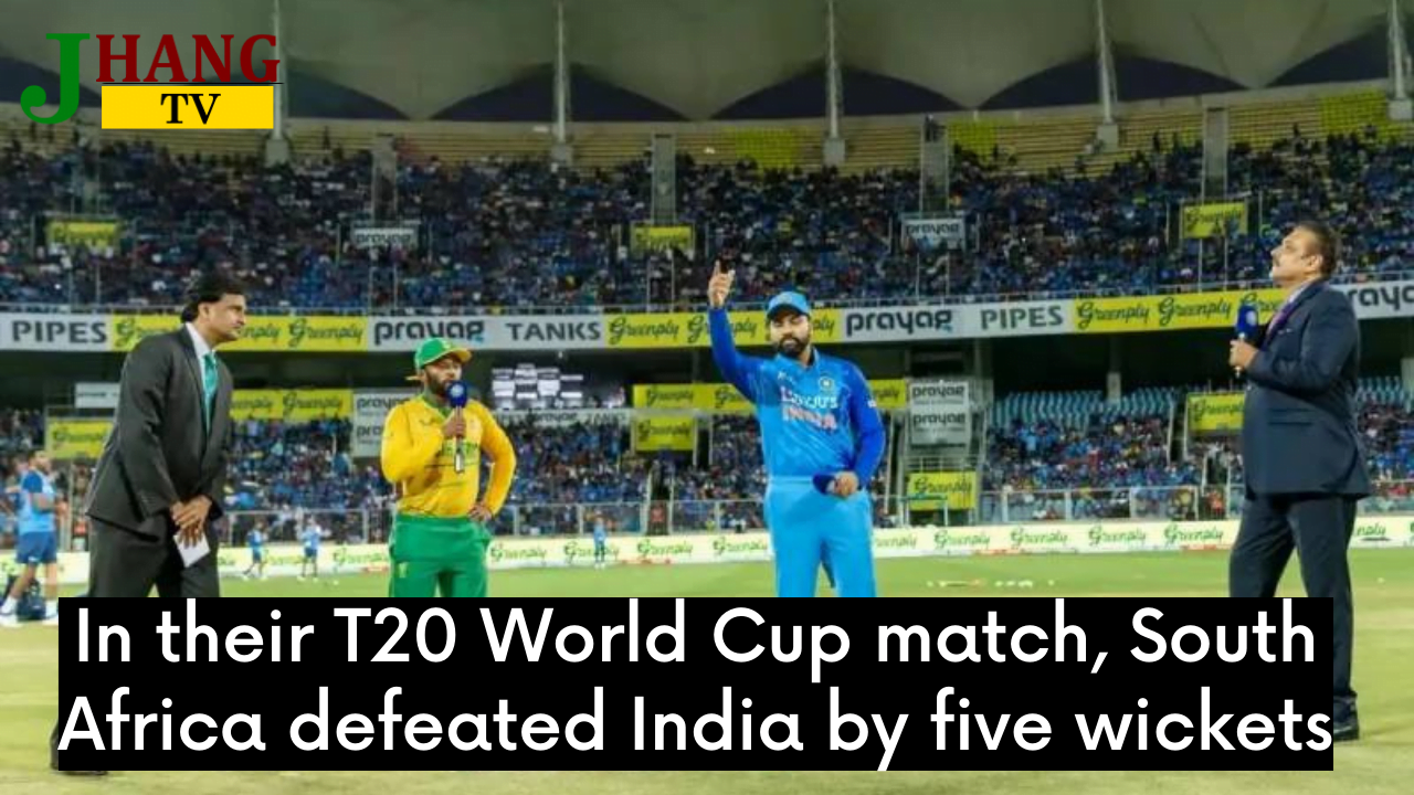 In their T20 World Cup match, South Africa defeated India by five wickets