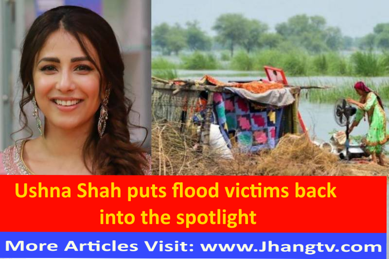 Ushna Shah puts flood victims back into the spotlight