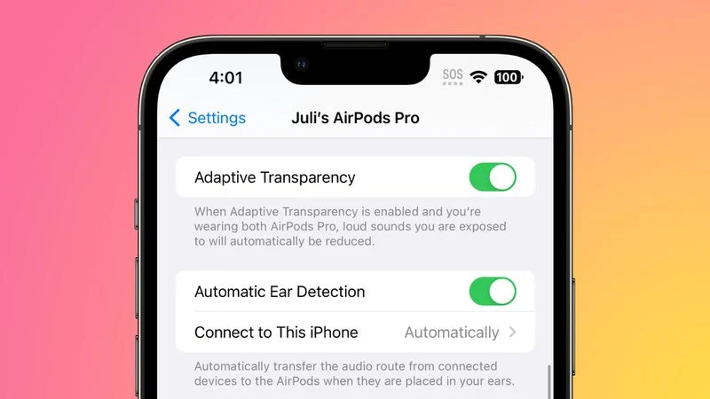 The original AirPods Pro now have adaptive transparency thanks to iOS 16.1 beta.
