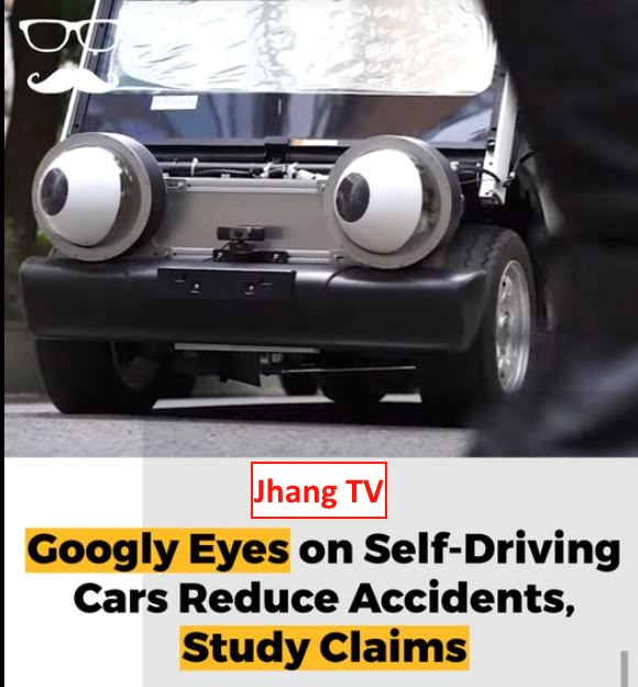 Car Googly Eyes on Self-Driving Cars Reduces Accidents