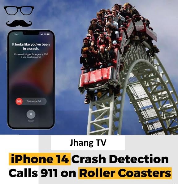iPhone 14 Crash Detections and Auto Call at 911 on Roller Coaster