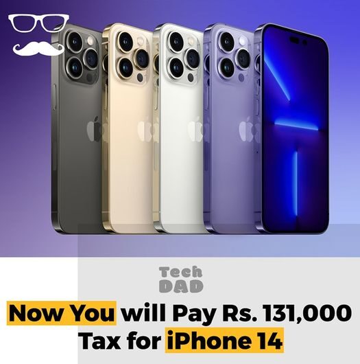 You must now pay tax on the iPhone 14