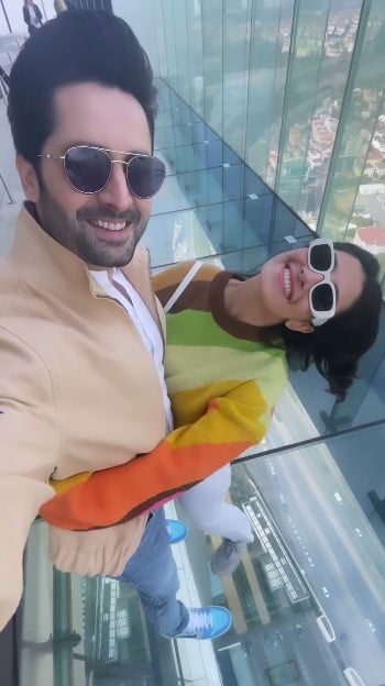 Danish Taimoor and Ayeza Khan on Vacation in Classic Western Style