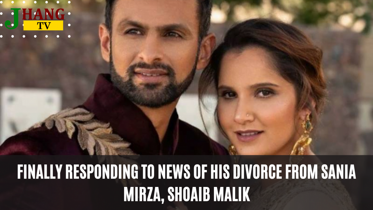 Finally responding to news of his divorce from Sania Mirza, Shoaib Malik
