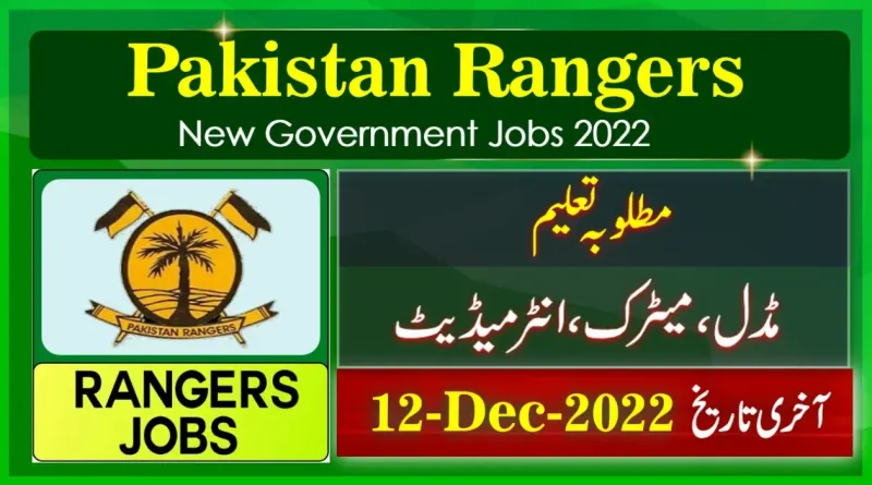 Join Pak Rangers Punjab 2022