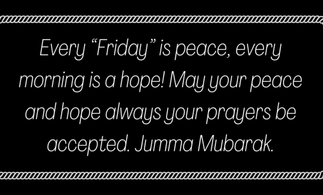 Jumma Mubarak English Quotes