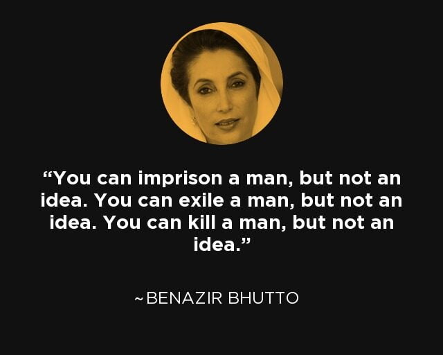 Famous Benazir Bhutto Quotes in English