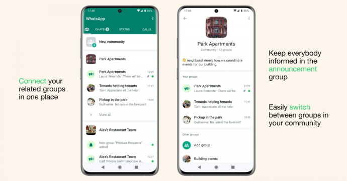Introduced WhatsApp Communities to Consolidate Groups in One Location