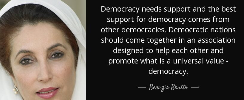 Famous Benazir Bhutto Quotes in English