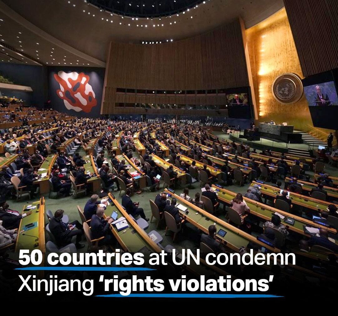 Fifty countries on Monday signed a statement read during a UN debate 
