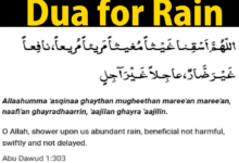 3+ Dua for Rain in English,Arabic with Hadees