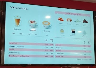 costa coffee price in pakistan