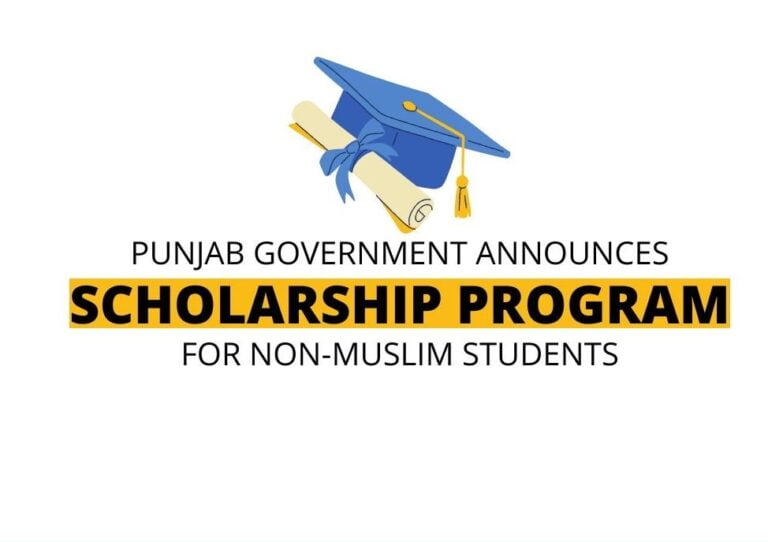 Non-Muslim Students 2023 Punjab Scholarship