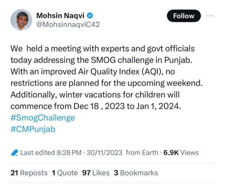 Winter Vacation 2023-24 in Punjab